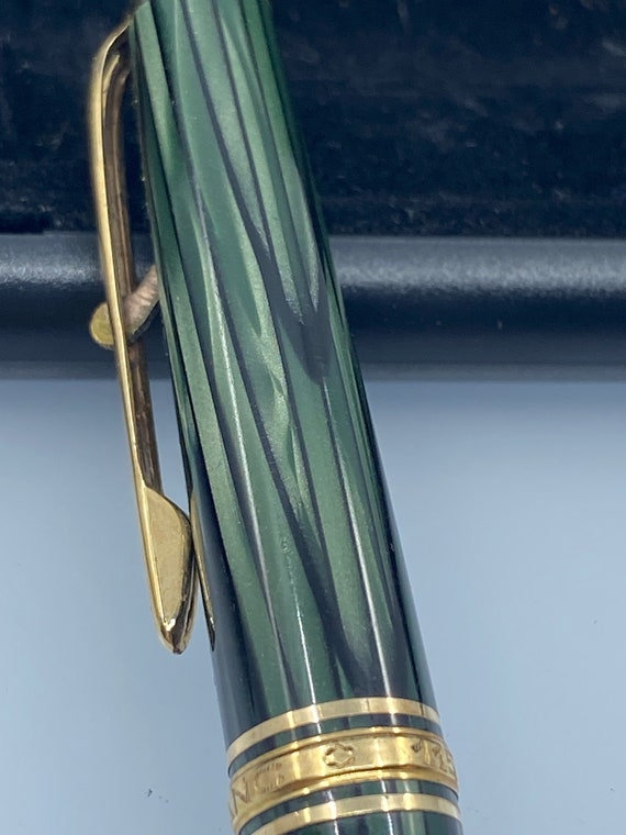 Montblanc Meisterstuck No.115 Ballpoint Pen With Clip Mechanism and Green Lining Etsy Canada