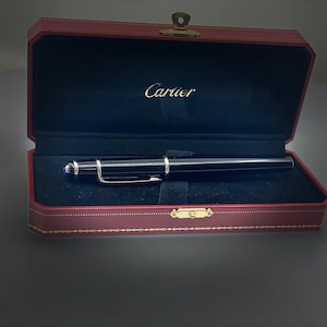 Cartier Diabolo Black and Platinum Fountain Pen - Maximum Elegance and Exclusivity