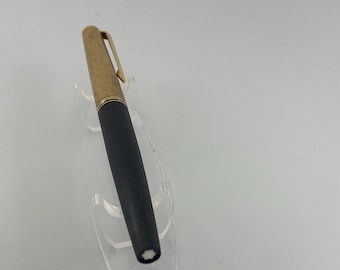 Vintage Montblanc No. 224 Fountain Pen – Black & Gold – 14K Gold