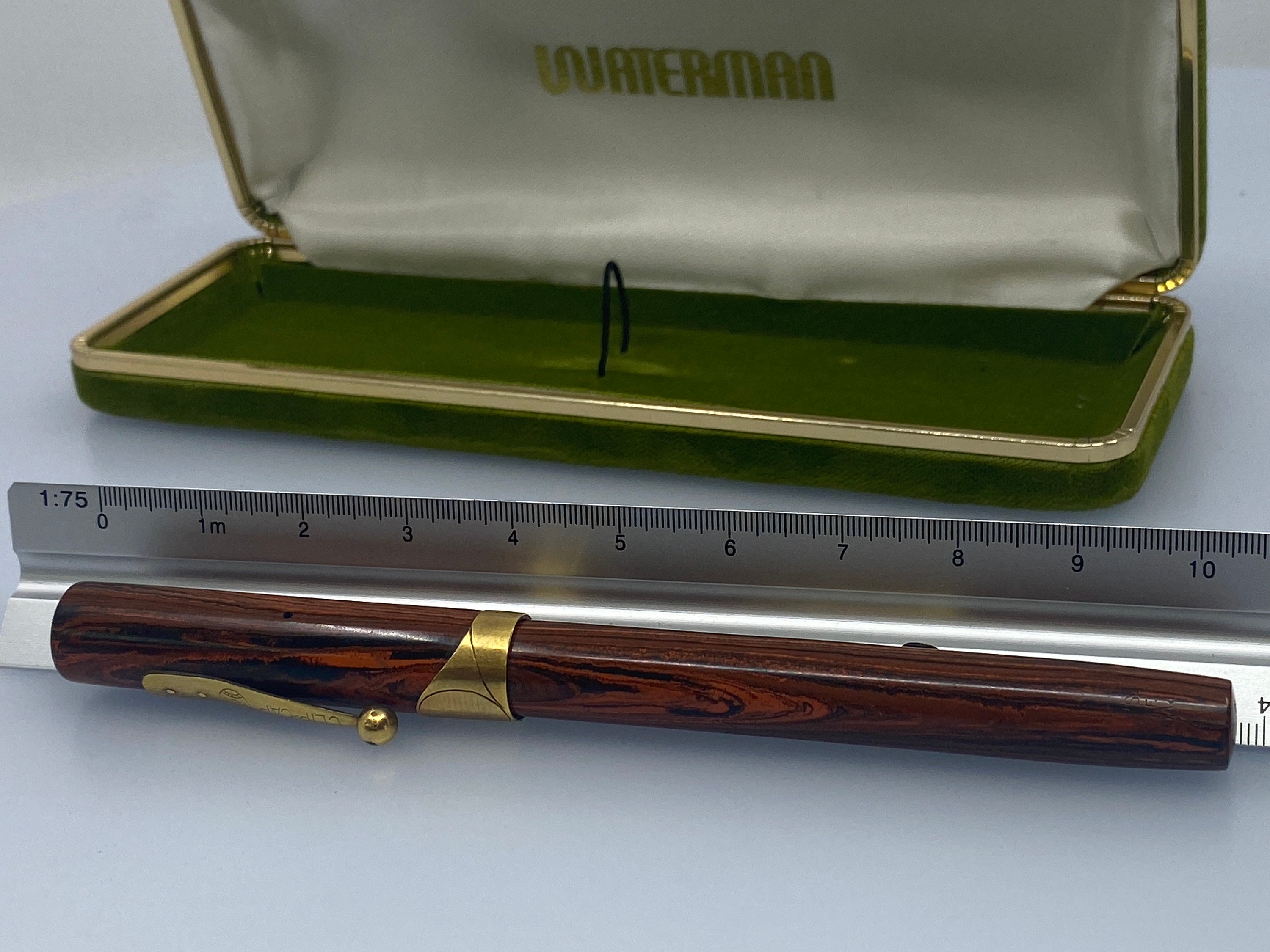 ヴィンテージ ウォーターマン 0952 1/2v 万年筆 - オレンジとブラック