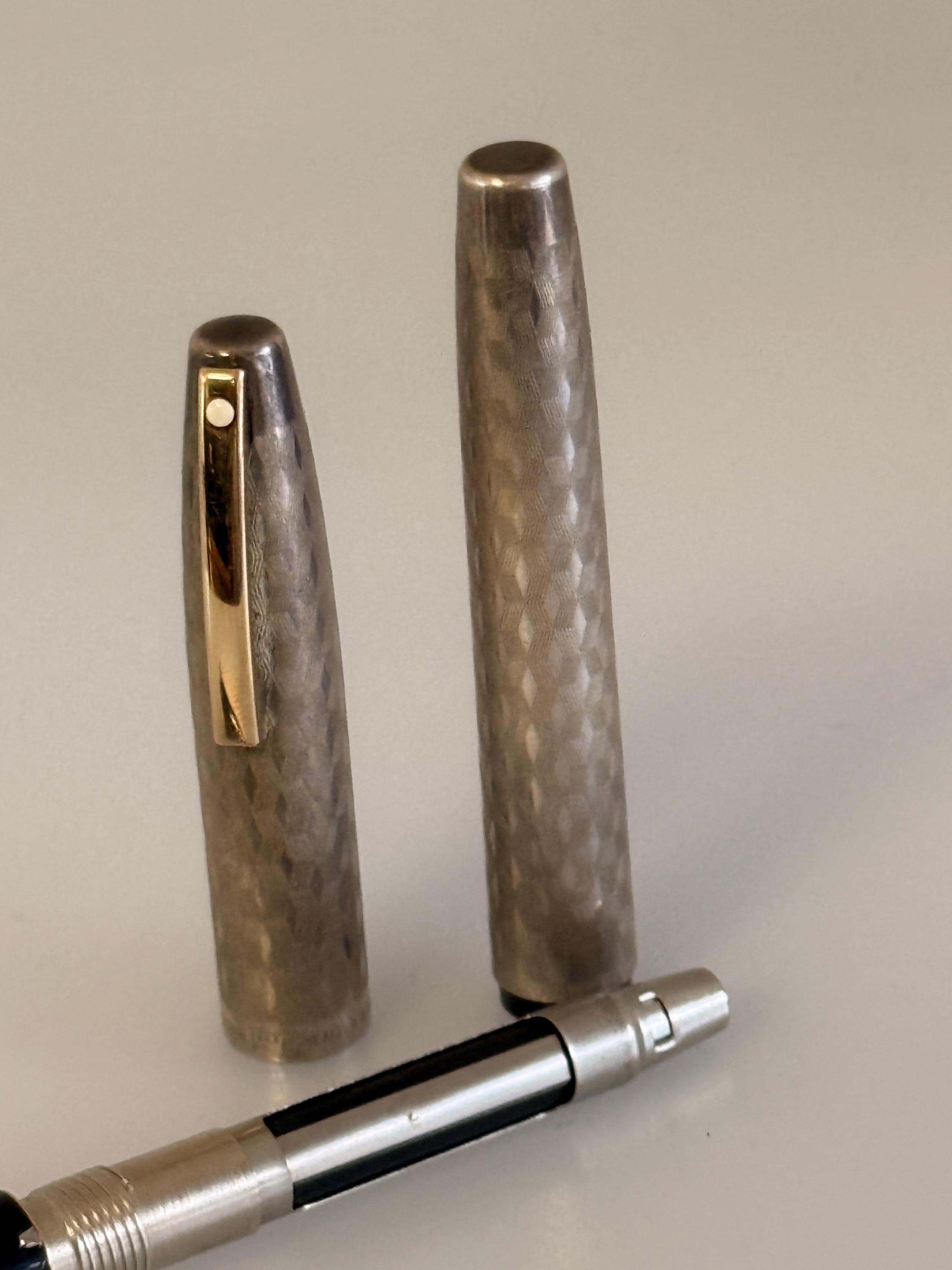 Vintage Sheaffer Silver Imperial Sterling Silver Fountain Pen, 14K