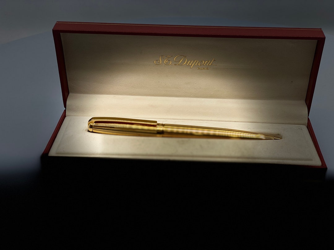 S.T Dupont オランピオ ゴールド ストライプボールペン 詳細ページ