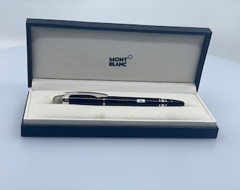 Montblanc StarWalker Metal Lacquer Black Fountain Pen, 14K Gold M+ Nib, Never Inked, Original Box