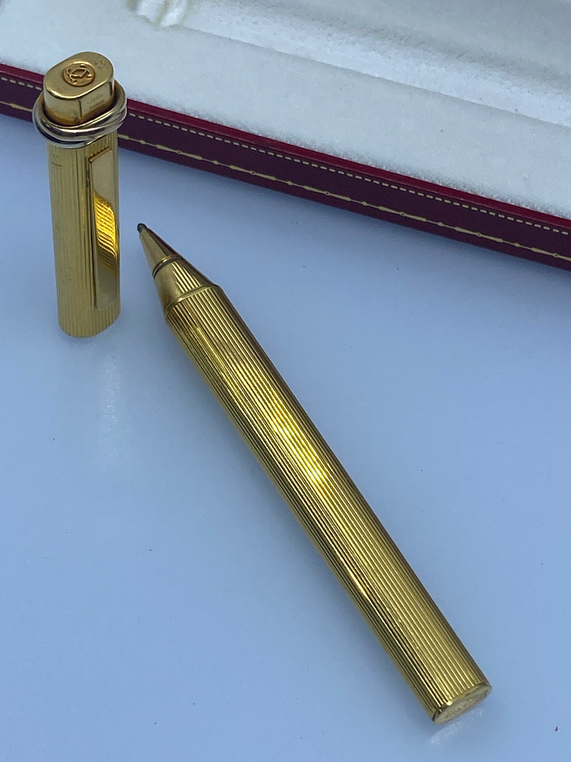 カルティエ ヴァンドーム オーバル ボールペン ゴールド メッキ