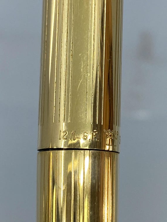 Sheaffer Imperial 777 Ballpoint Pen, 12K Gold-filled Finish, Black