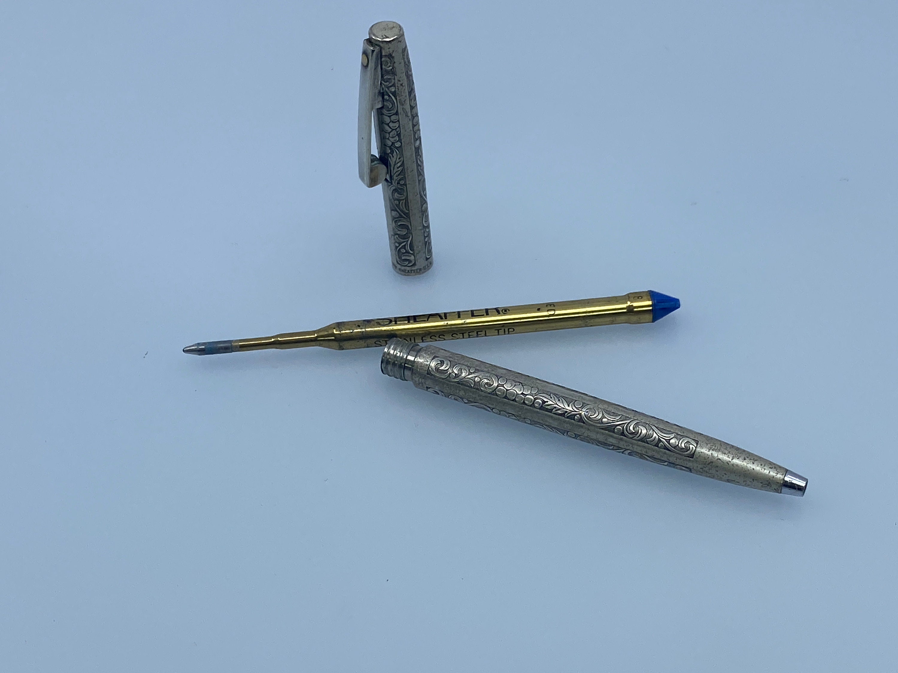 Sheaffer Imperial Ballpoint Pen - 925 Sterling Silver - Vine