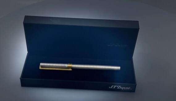 S.T. Dupont Gatsby Ballpoint Pen in Gold and Silver - Luxury and