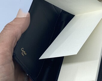 Cartier Diabolo Ballpoint & Pencil Set Black Resin Platinum W