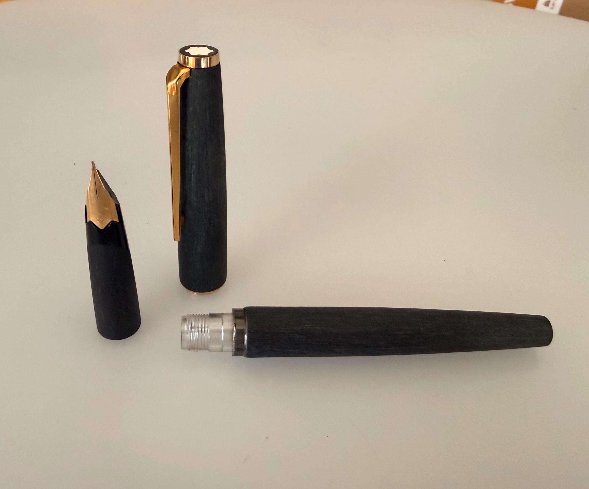 MONTBLANC 万年筆 220 k14 585 Vintage Montblanc 220 Fountain Pen, 585 14K Gold Nib, Brushed