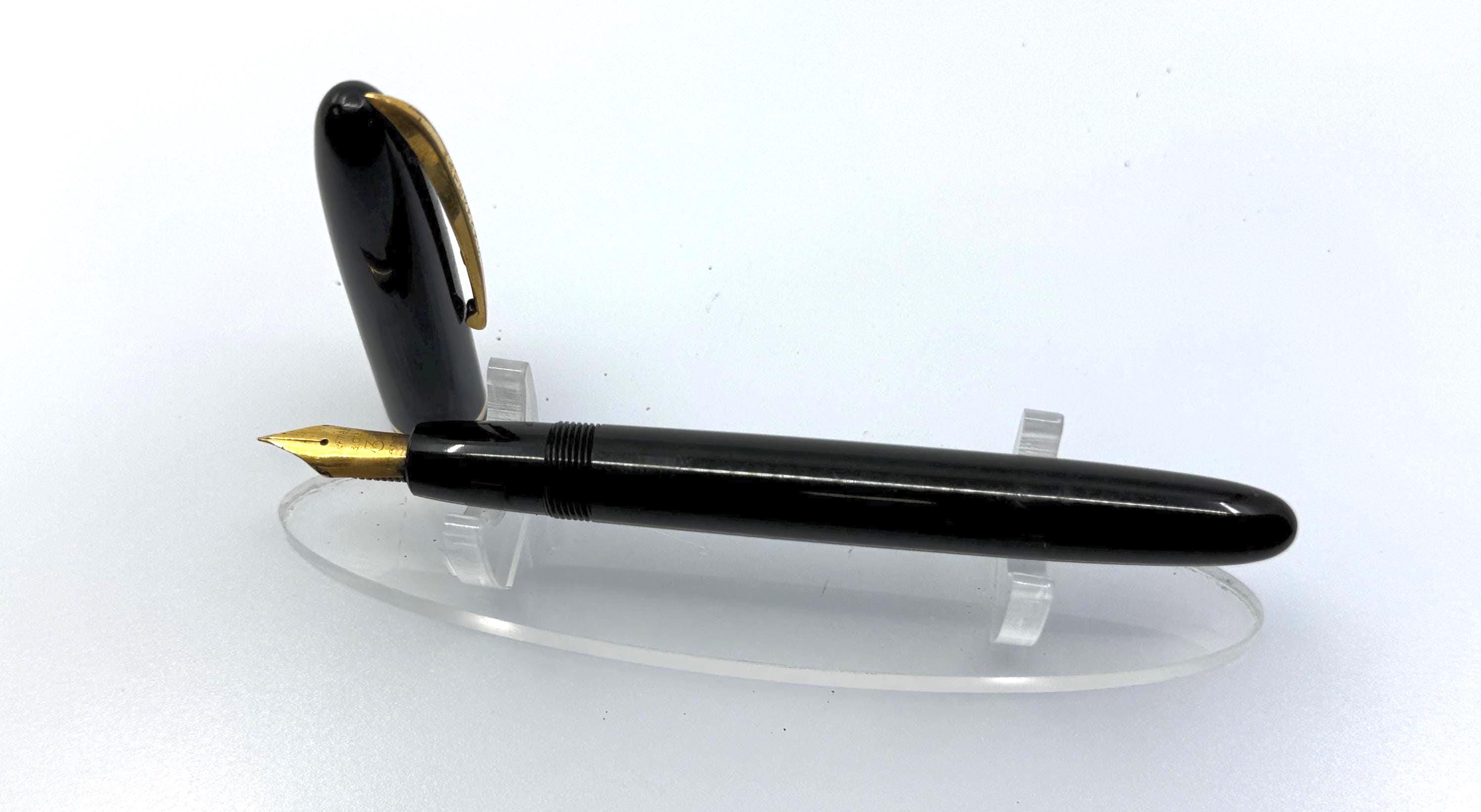 WATERMAN 万年筆 黒 金メッキ ヴィンテージ ウォーターマン ブラック