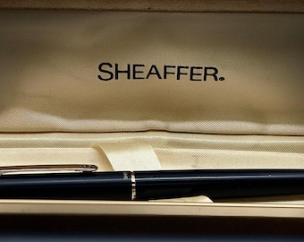 Vintage Sheaffer Sailor Sentinel Fountain Pen Black Lacquer Gold