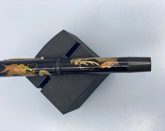 ヴィンテージ モンジョイ 万年筆 ドラゴンモチーフ 14金ペン先