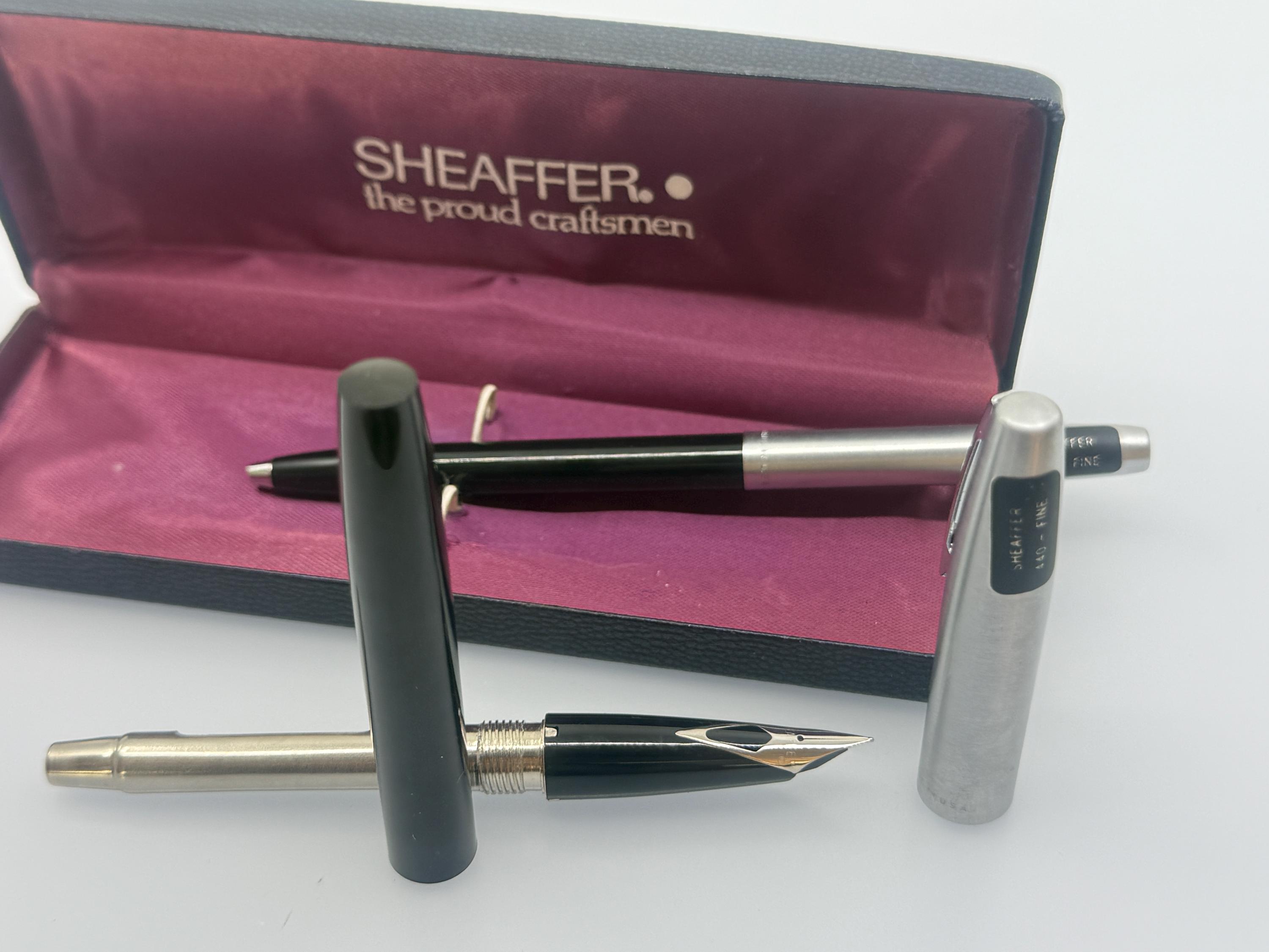 Vintage Sheaffer 440 Fountain Pen & Ballpoint Set – NOS – Inlaid