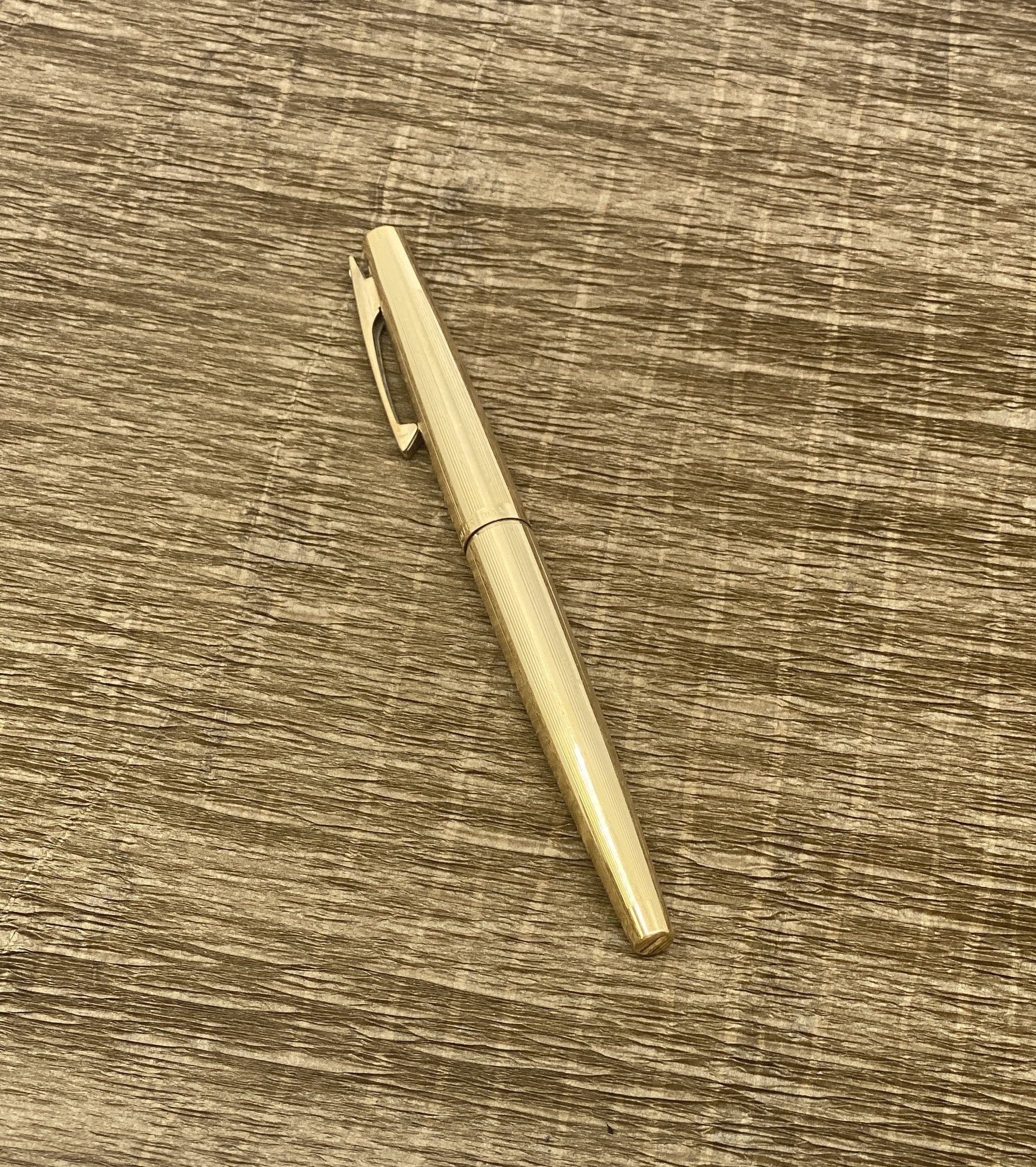 廃番 ヴィンテージ SHEAFFER IMPERIAL 12K シャープペンシル Sheaffer Imperial 777 12K Gold Plated Fountain Pen With 14K