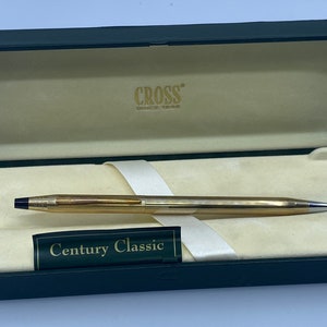 Bolígrafo Cross Classic Century Laminado en Oro de 10 Quilates - Elegancia Atemporal
