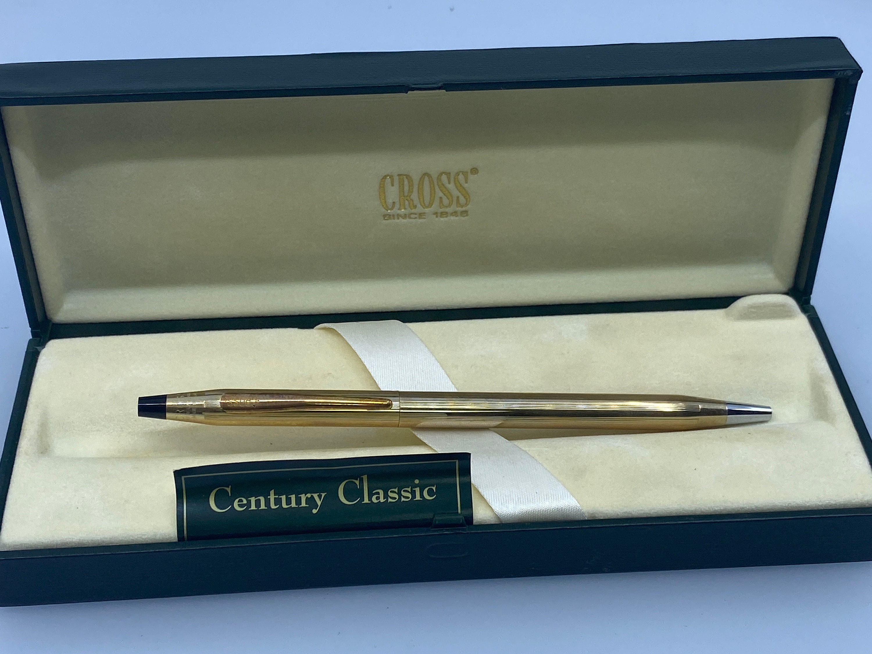 10Kゴールド ビンテージカラーチップ 遺産整理セールでこれを$25で買ったんだ。Crossの万年筆、1/20 10kt