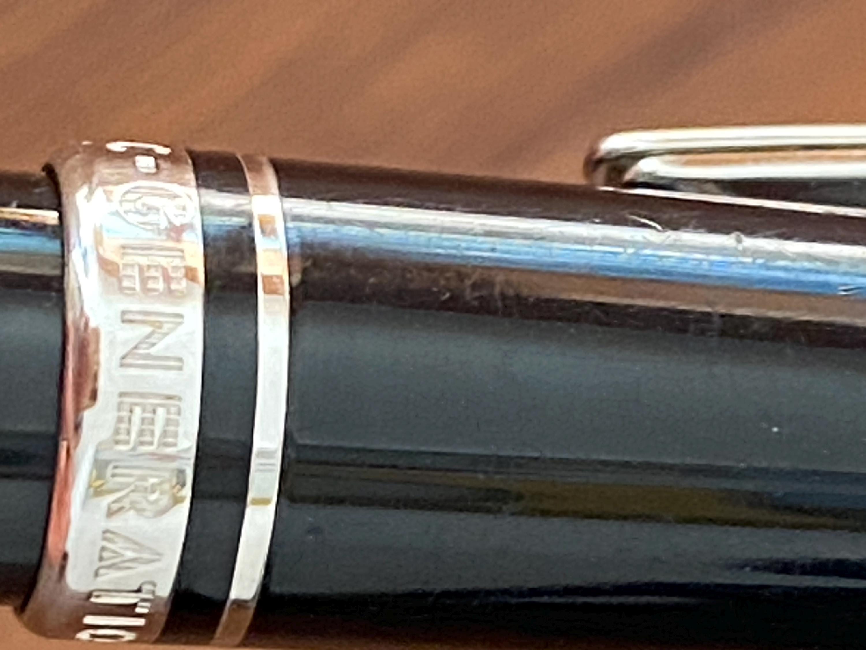 Montblanc Generation Ballpoint Pen, Black Resin Platinum Trim