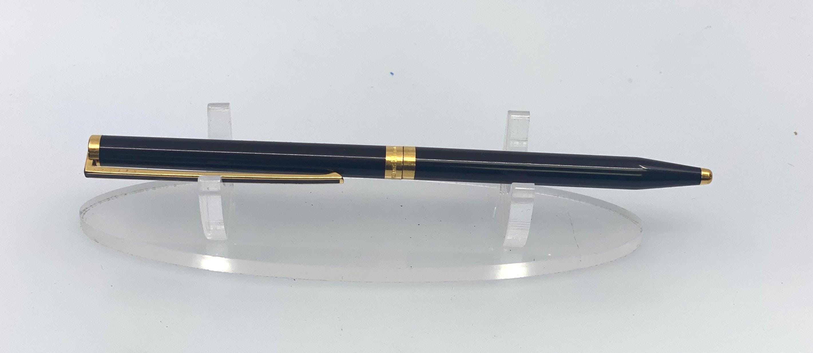 S.T. Dupont Paris Slim Ballpoint Pen, Black Lac De Chine, Gold