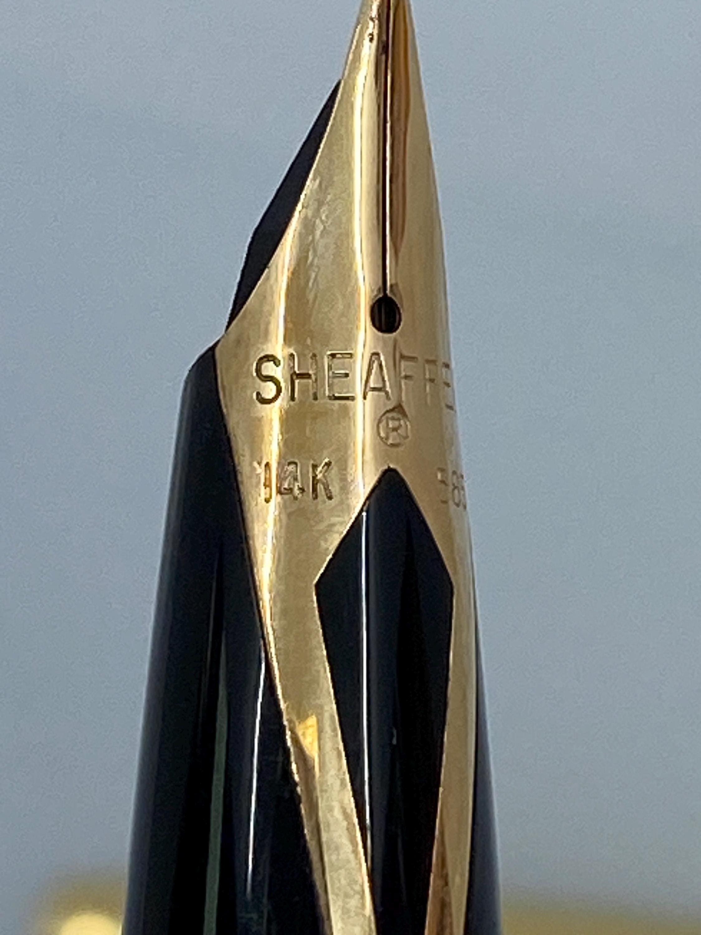□シェーファー 12K GOLD Filled 金張り インペリアル 万年筆 14K XF
