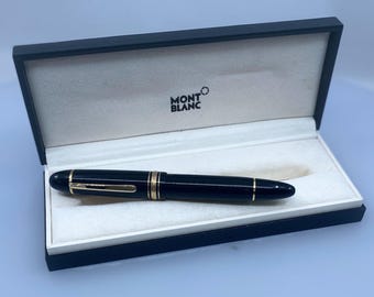 Montblanc Meisterstück 149 Diplomat Fountain Pen – 14K Gold Nib, Vintage 1980s, Large Montblanc Pen, Luxury Writing Instrument with Box