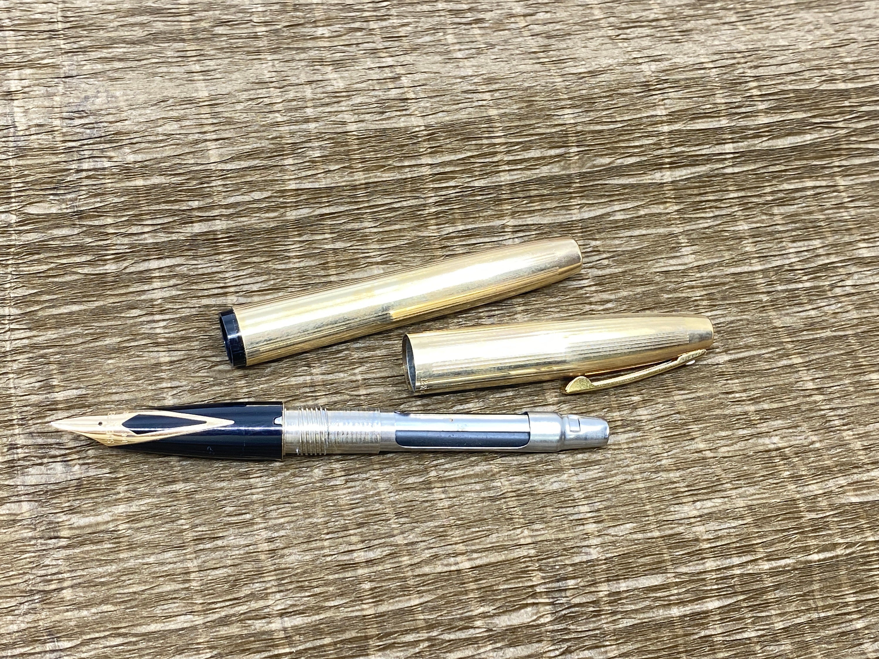 Sheaffer Imperial 777 12K Gold Plated Fountain Pen With 14K