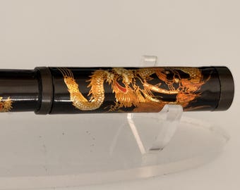 ヴィンテージ モンジョイ 万年筆 ドラゴンモチーフ 14金ペン先