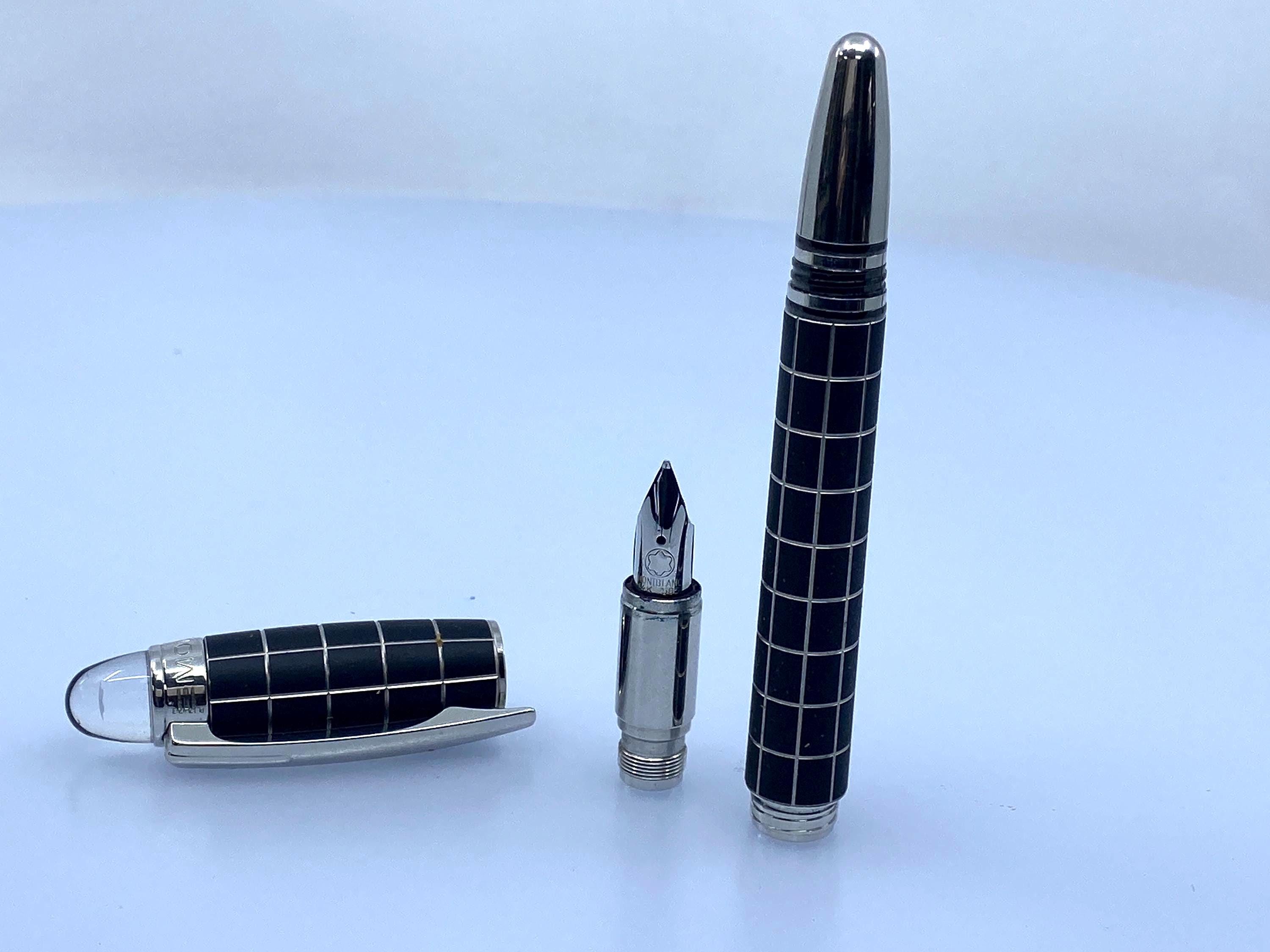 Montblanc Starwalker Metal Rubber Fountain Pen – Platinum-plated