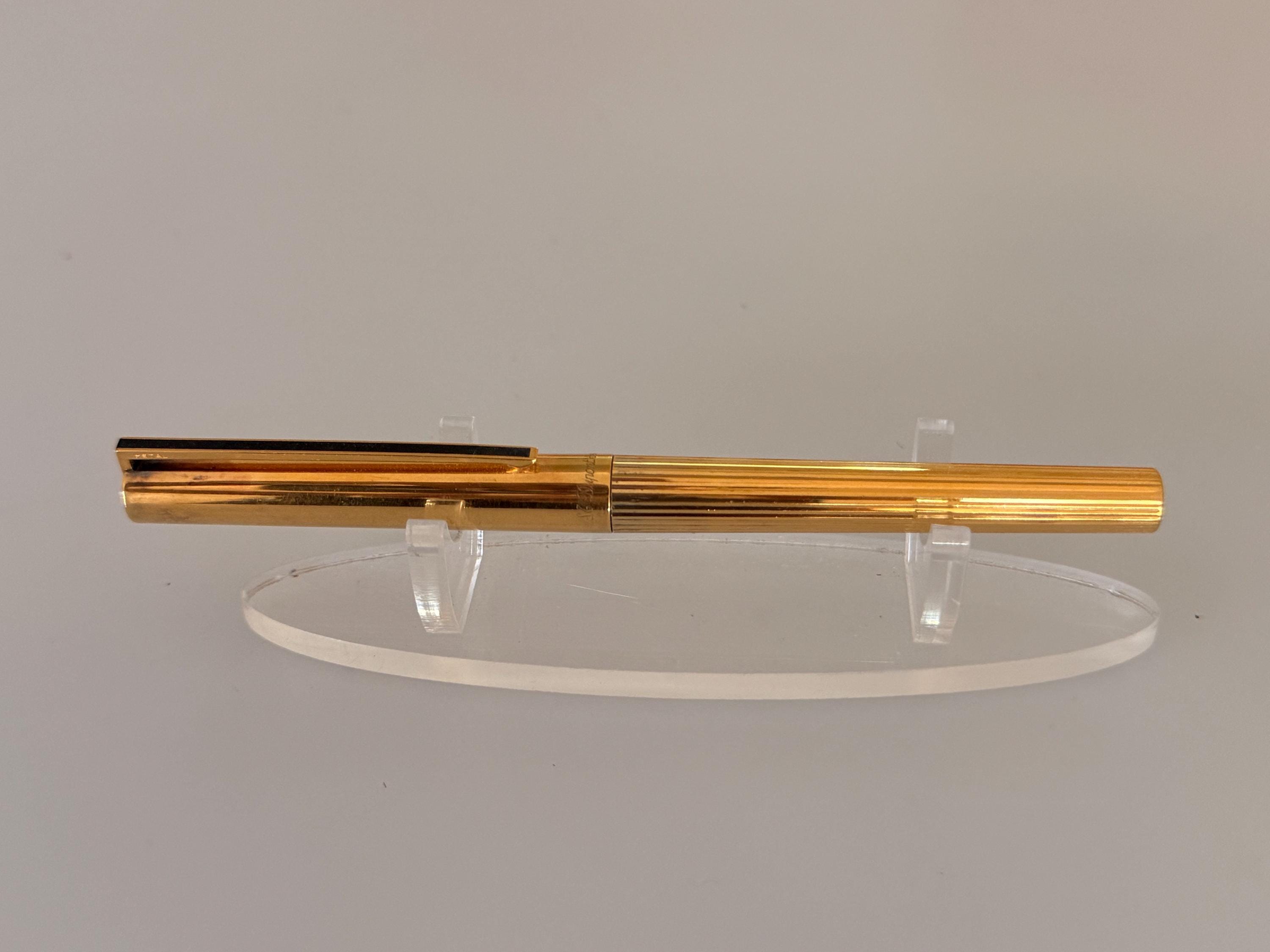 C to C227 S.T Dupont万年筆750K18STERLING S.T. Dupont Classique Vermeil Fountain Pen, Sterling Silver 925