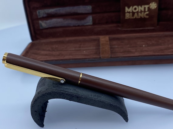 Montblanc Noblesse Oblige Slimline Elegance in Chestnut Brown Resin Etsy UK