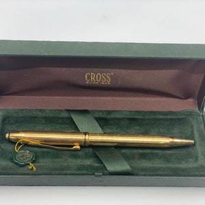 CROSS センチュリー♥1/20, 14K クロス 1/20 14KT ゴールドフィルド ボールペン - ツイストメカニズム