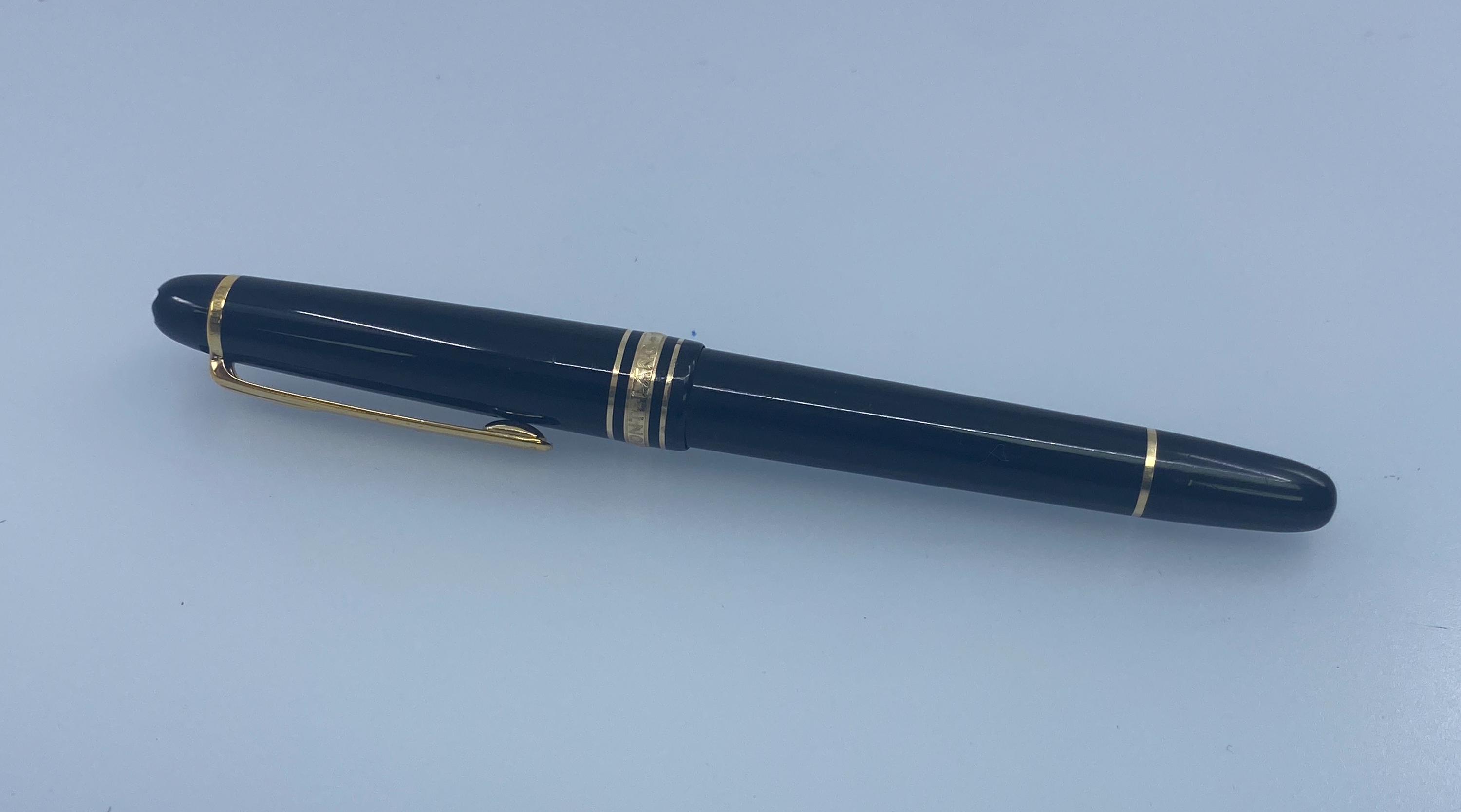 Montblanc 1990s Vintage Fountain Pen, 14K Two-tone Gold Nib, Never