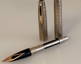 Vintage Sheaffer Silver Imperial Sterling Silver Fountain Pen, 14K