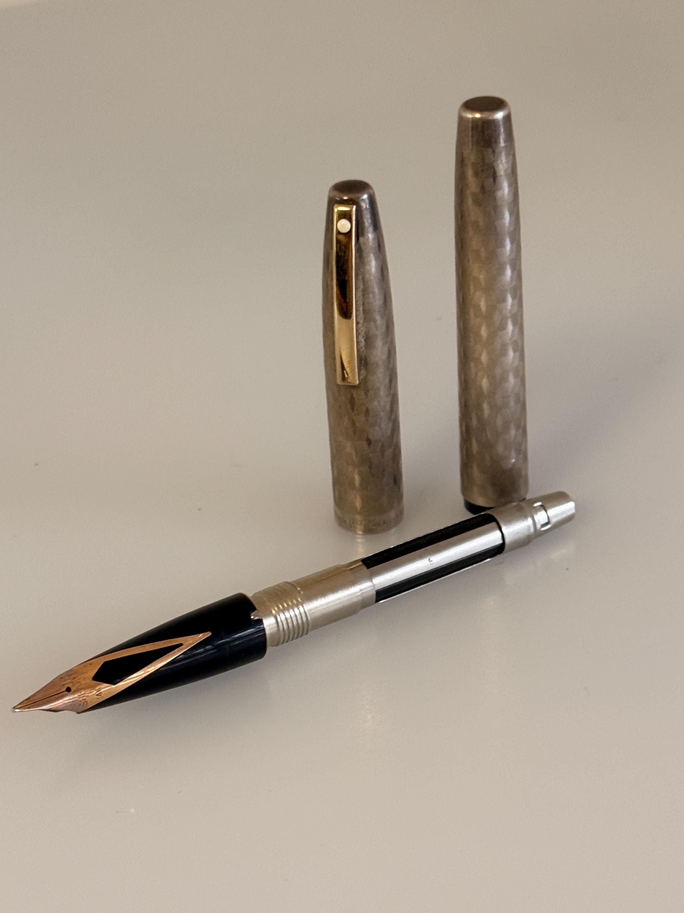 Vintage Sheaffer Silver Imperial Sterling Silver Fountain Pen, 14K