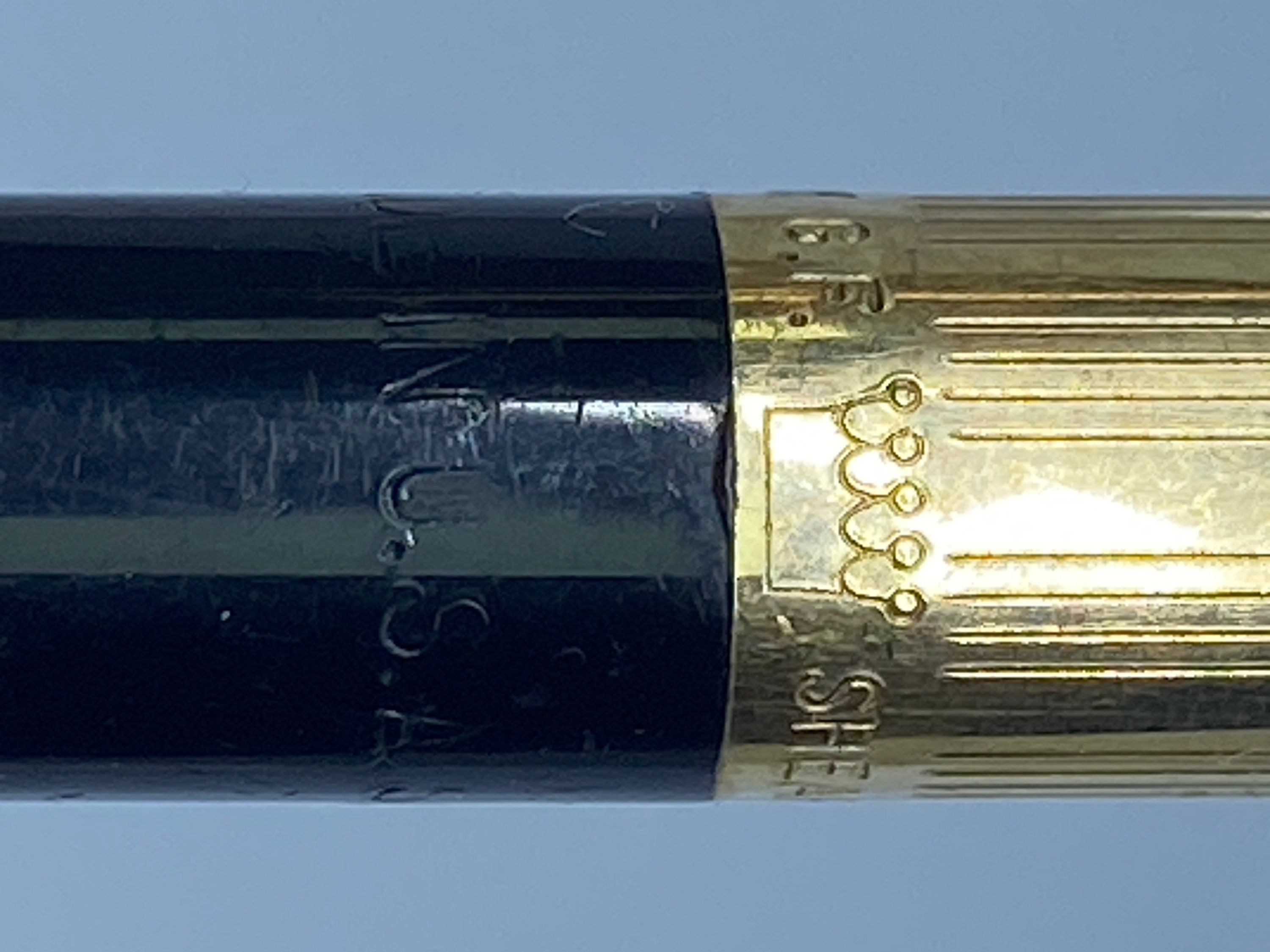 Vintage Sheaffer Imperial Ballpoint Pen - 12K GF With Black Resin
