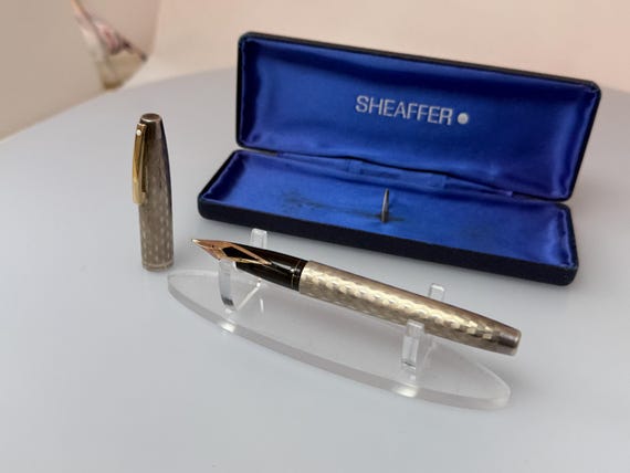 Sheaffer Imperial Sterling Silver Vintage Fountain Pen With Inlaid