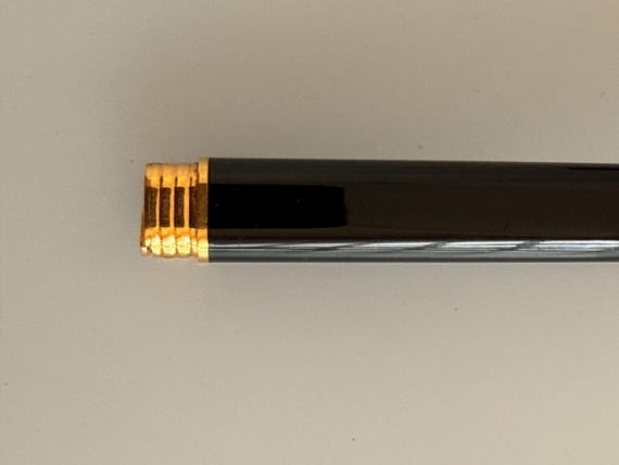 Vintage Must De Cartier Vendome Trinity Rollerball Pen Black