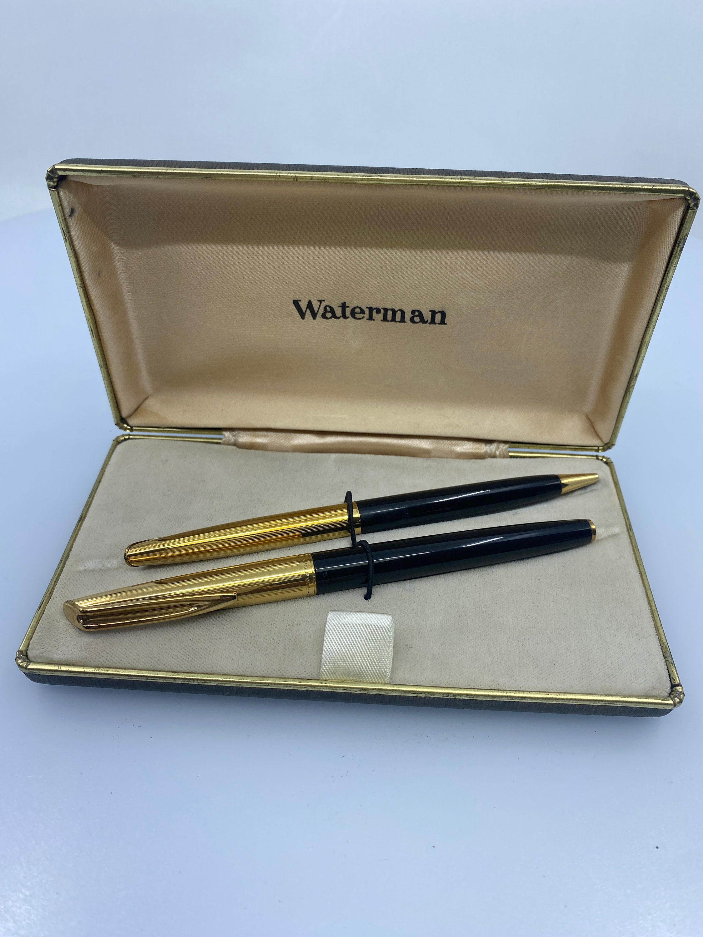 Waterman Vintage Fountain Pen and Ballpoint Pen Set With 18K Gold