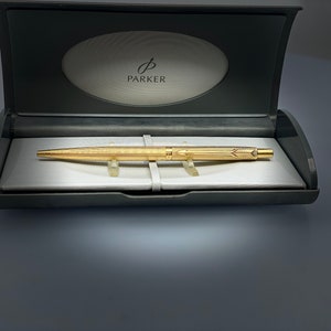 Parker 'Classic' vergulde Fillet drukknop balpen - Vintage gemaakt in de VS