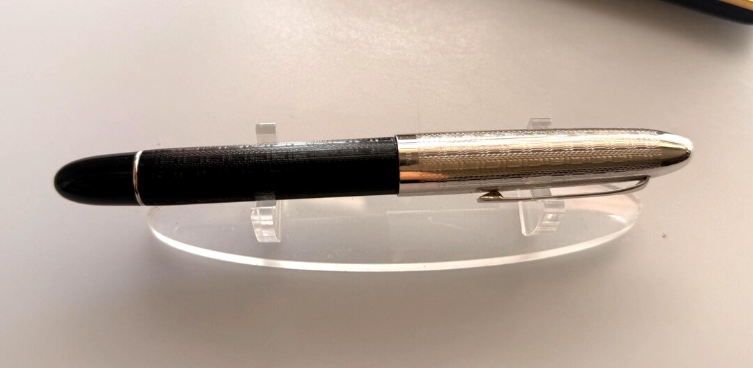 Vintage OMAS S2001 Ballpoint Pen, 925 Sterling Silver Guilloche
