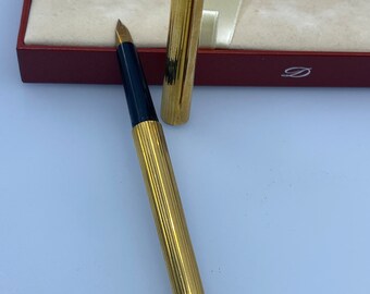 S.T.デュポン 18金 750 ヴェルメイユ 万年筆 - 高級ゴールドペン