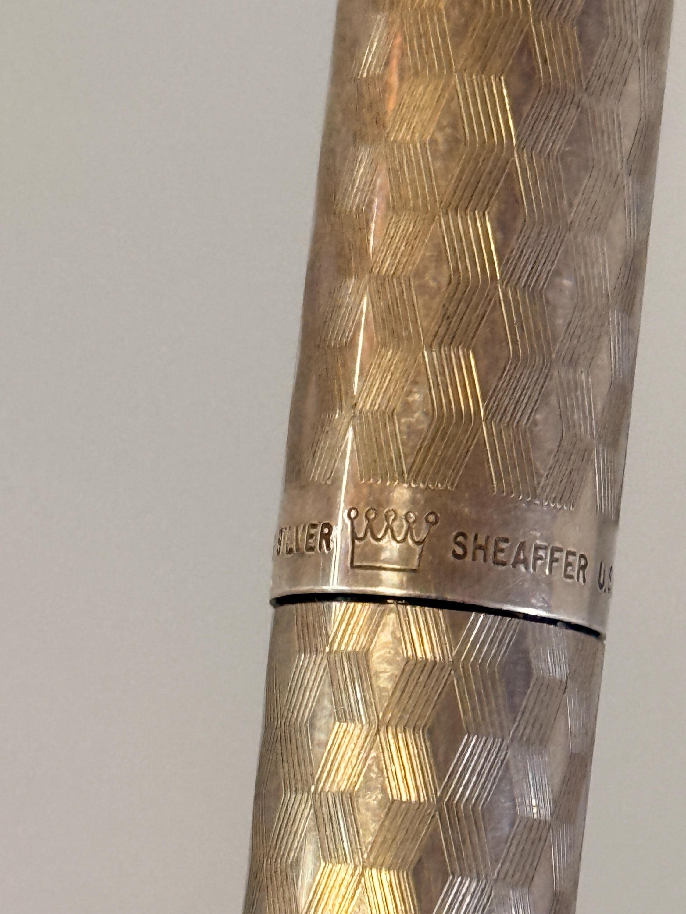 SHEAFFER 万年筆 Sterling Silver 14K Vintage Sheaffer Silver Imperial Sterling Silver Fountain Pen, 14K