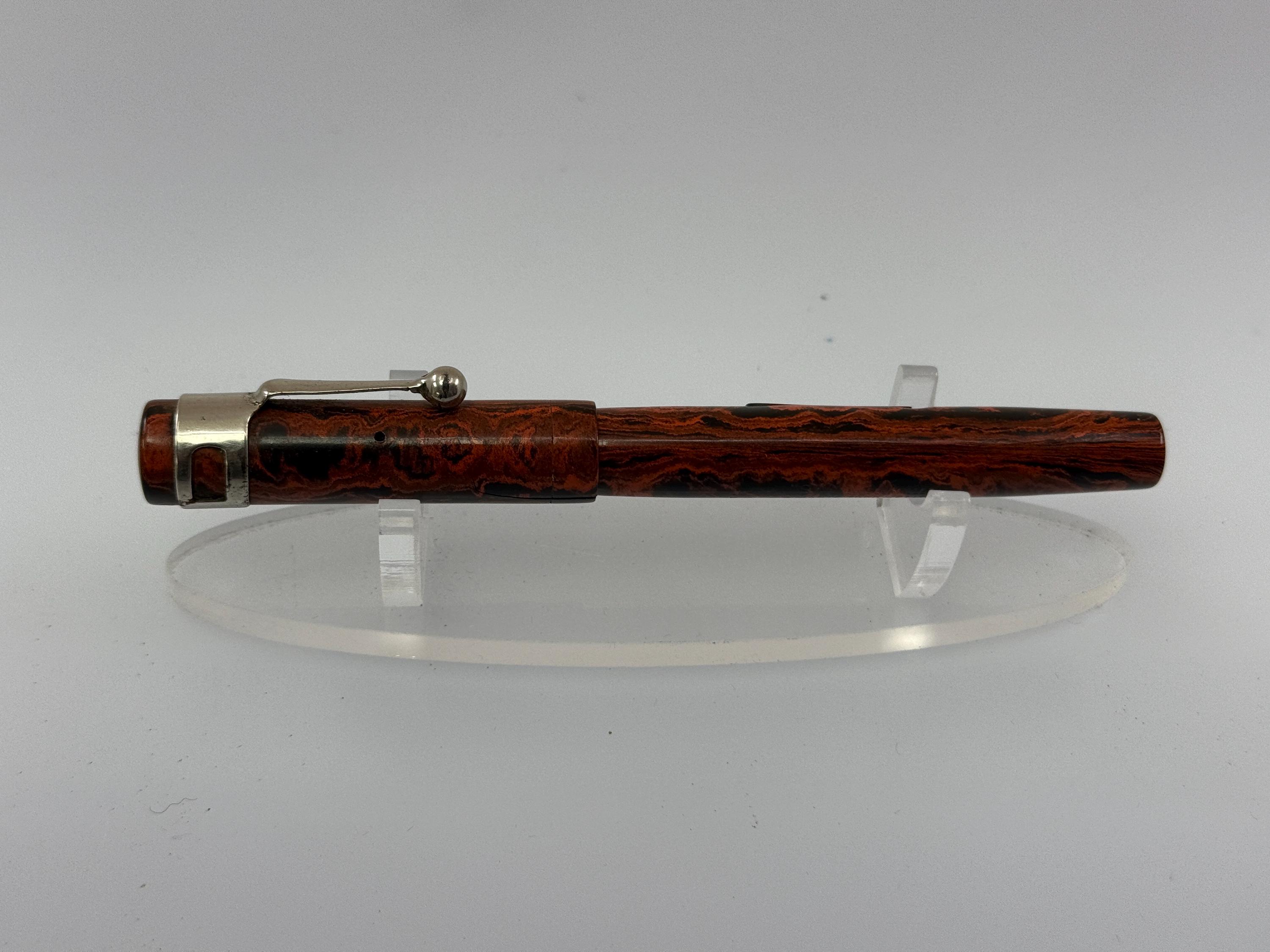 Stylo Plume Mabie Todd Vintage - Plume Or - Levier Latéral - Ébonite - Occasion Bon État