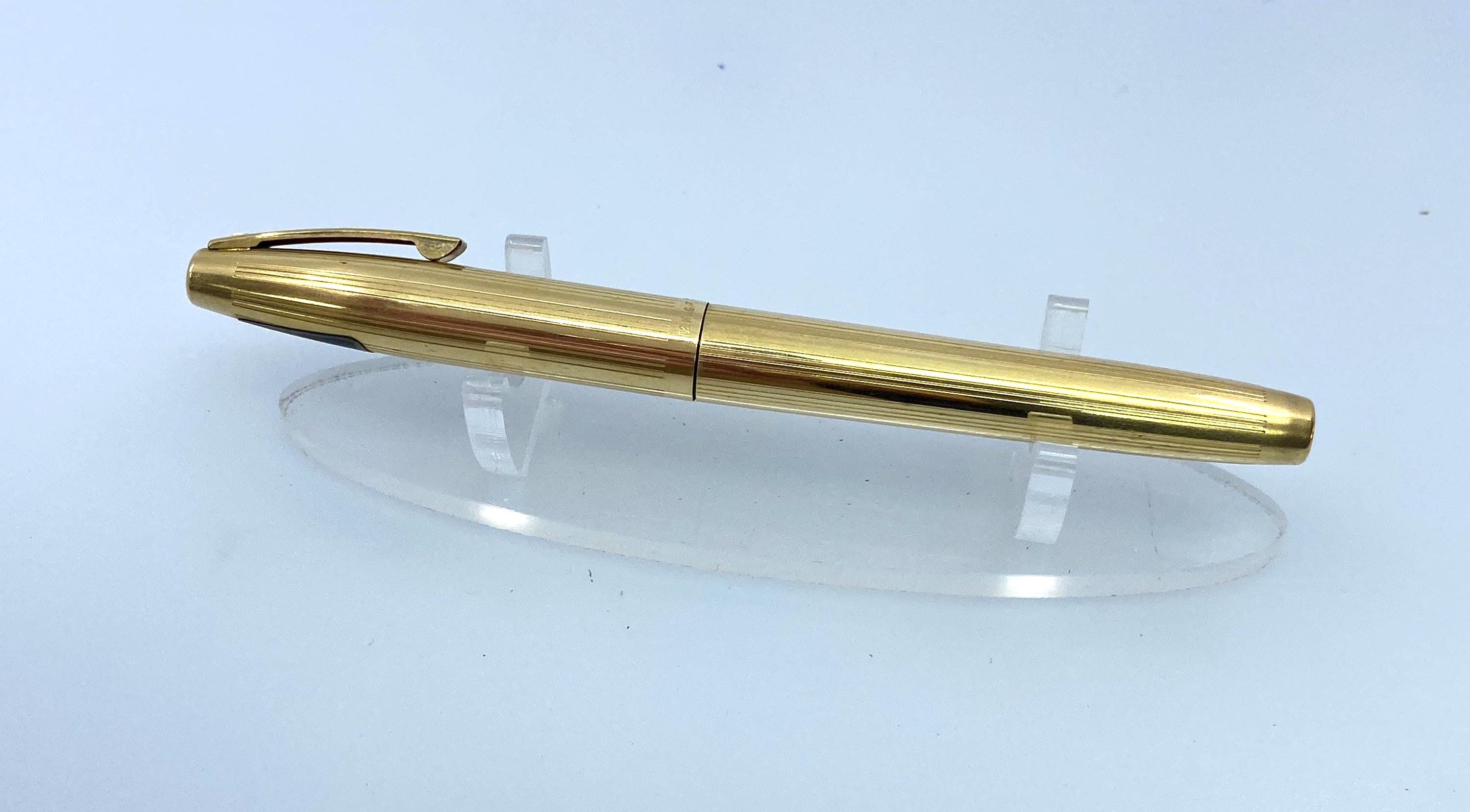 Sheaffer Imperial 777 Ballpoint Pen, 12K Gold-filled Finish, Black