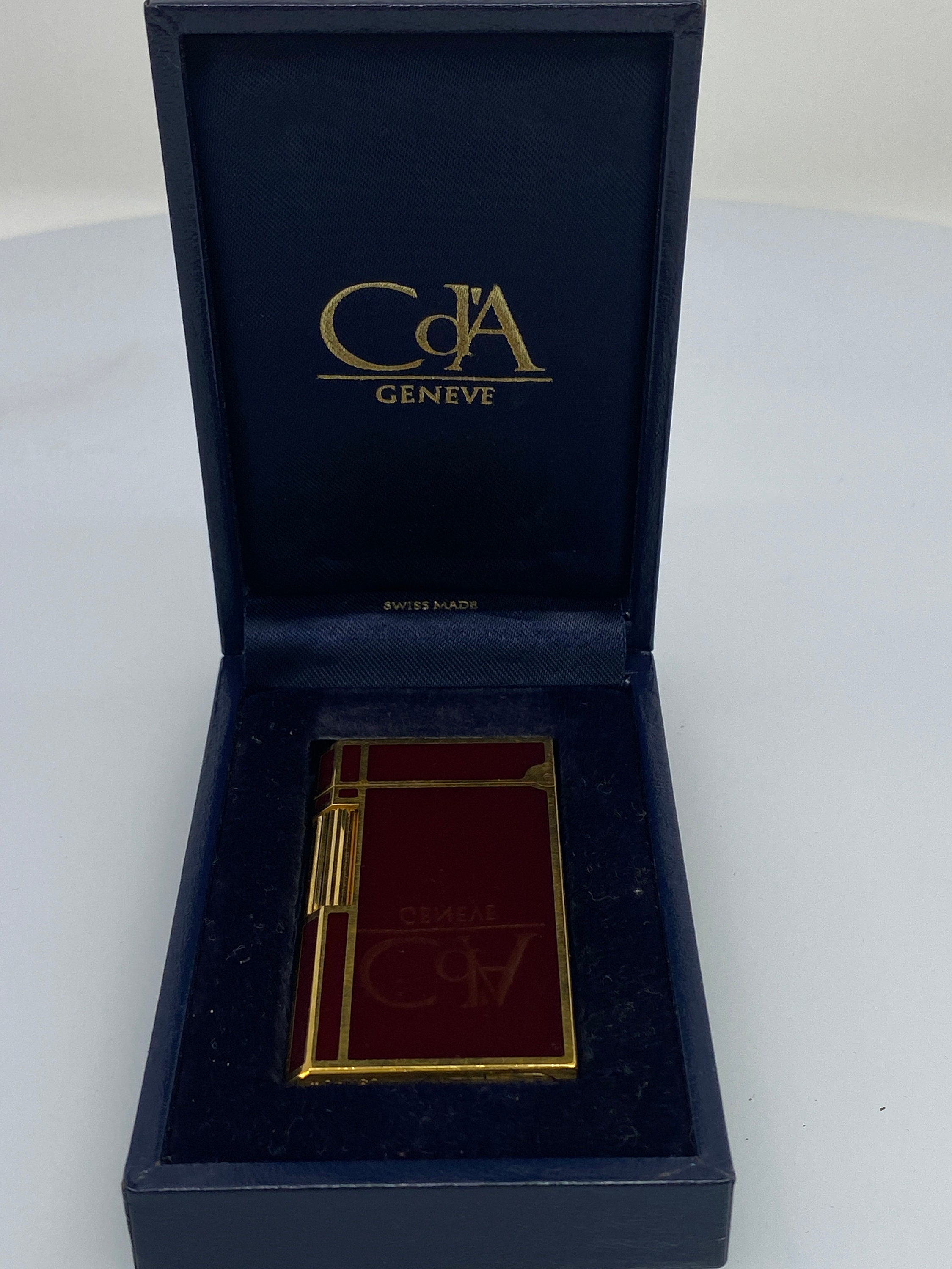 CARAN dACHE GENEVE ライター Caran D'ache Genève Lighter – Gold & Chinese Lacquer - Etsy