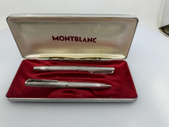 モンブラン 1266 スターリングシルバーセット – EF 18K WG 万年筆 +
