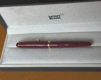 ヴィンテージ モンブラン 342 万年筆 - ボルドー色 - 14Kゴールドペン