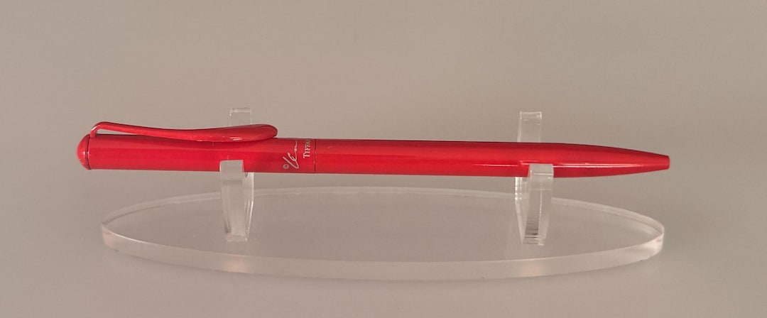 Tiffany & Co. Elsa Peretti Red Lacquer Ballpoint Pen Retractable