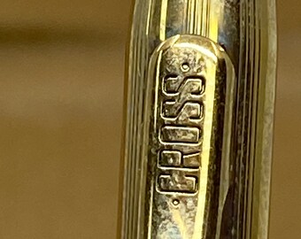 ヴィンテージ クロス ボールペン、10K ゴールドメッキ、1/20