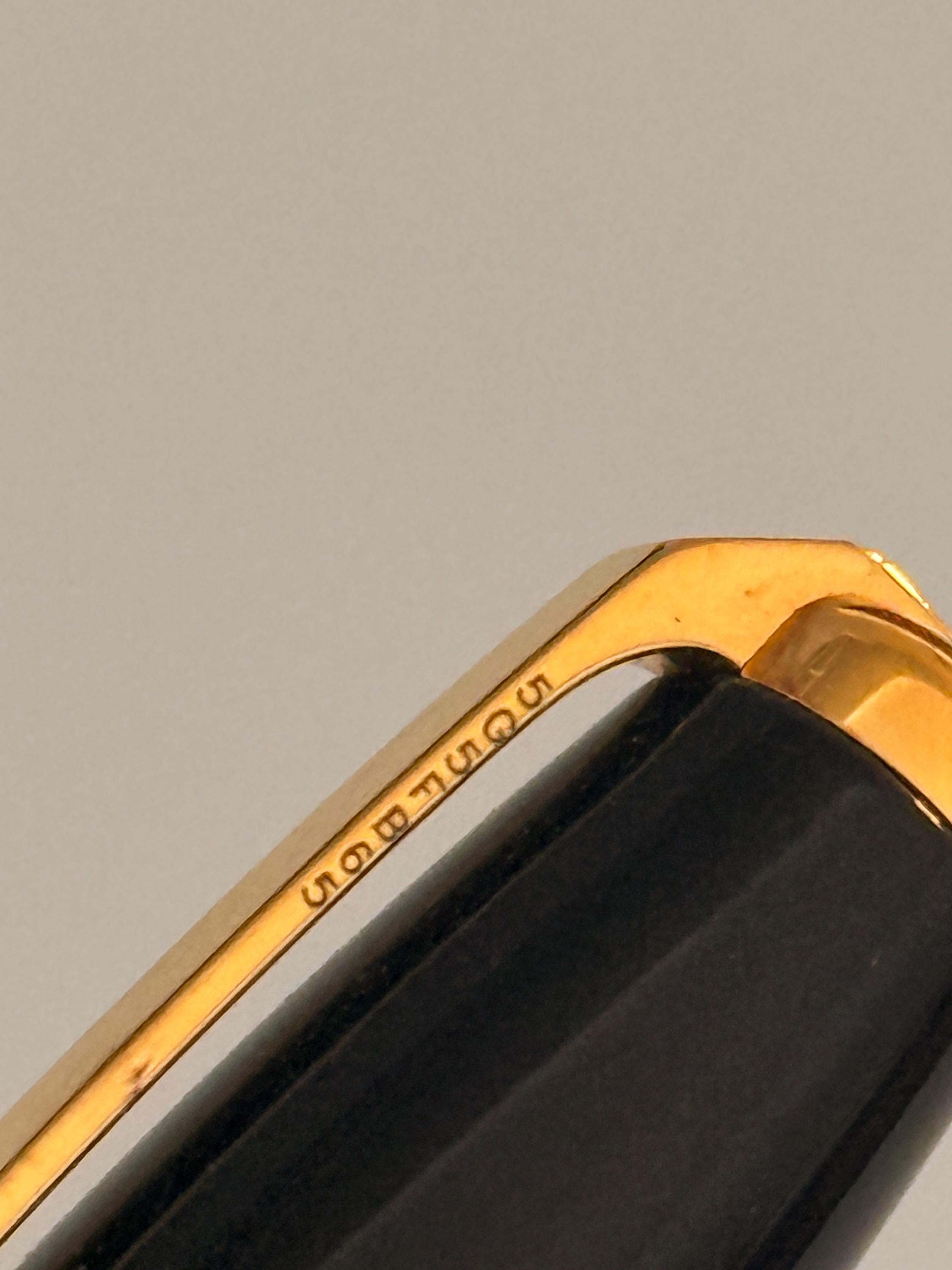 S.T.デュポン フィデリオ ブラック ラッカー ド シーヌ 万年筆、14K EF