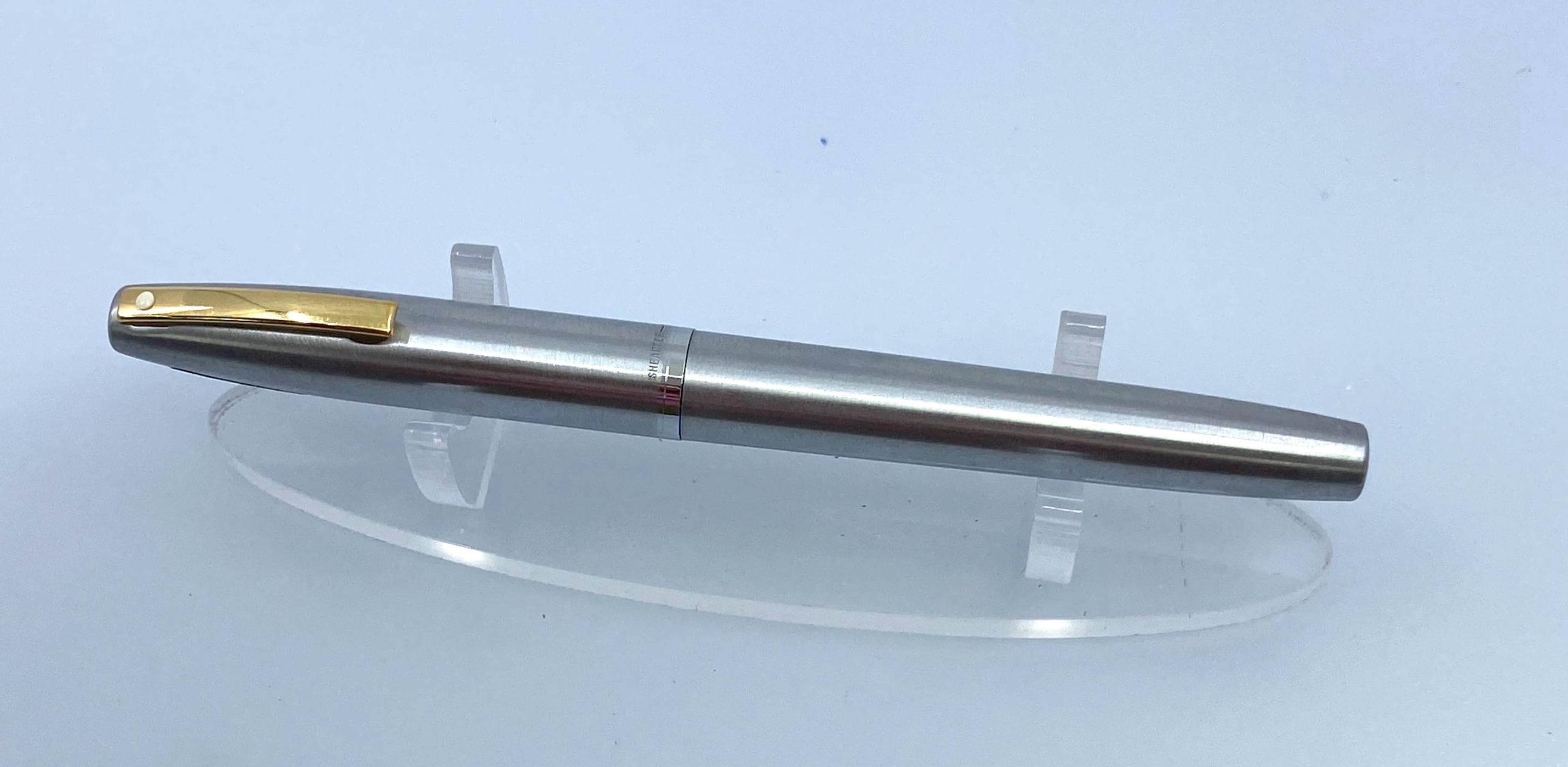 Sheaffer Imperial 444 XG Flighter Fountain Pen, Brushed Steel, 14K